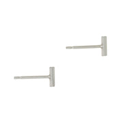 Sterling Silver Short Bar Studs