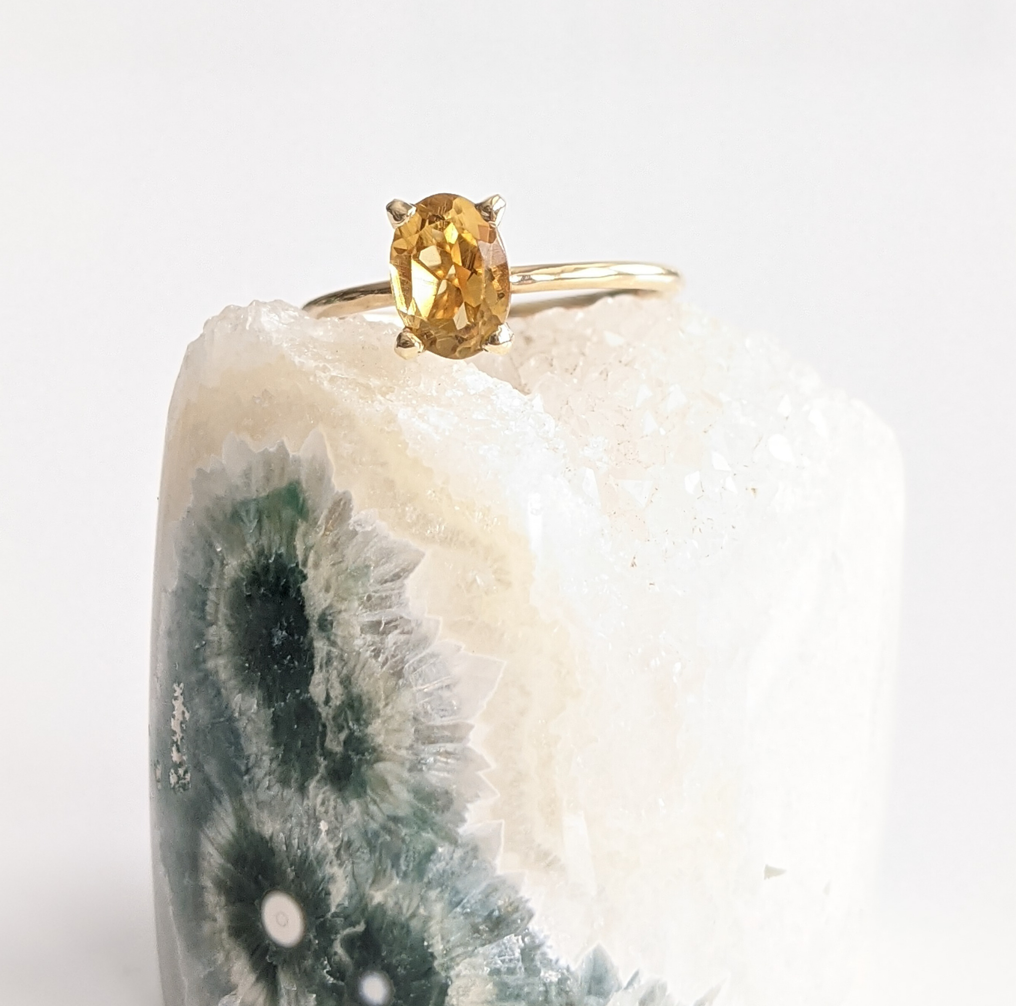 Tesoro 14k deals gold citrine ring