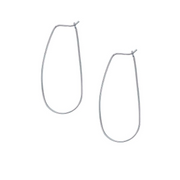 Small Sterling Silver Teardrop Hoops