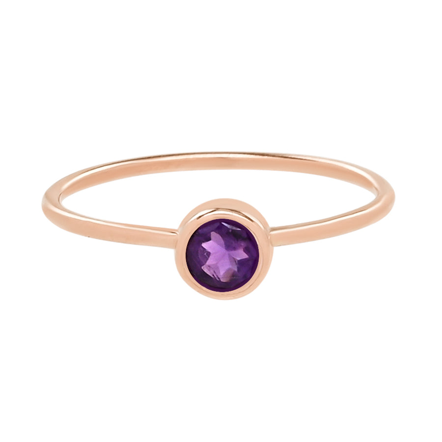 .23 ct Amethyst Ring in Rose Gold