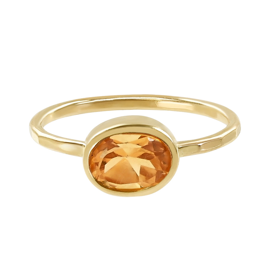 .93ct Oval Citrine Ring