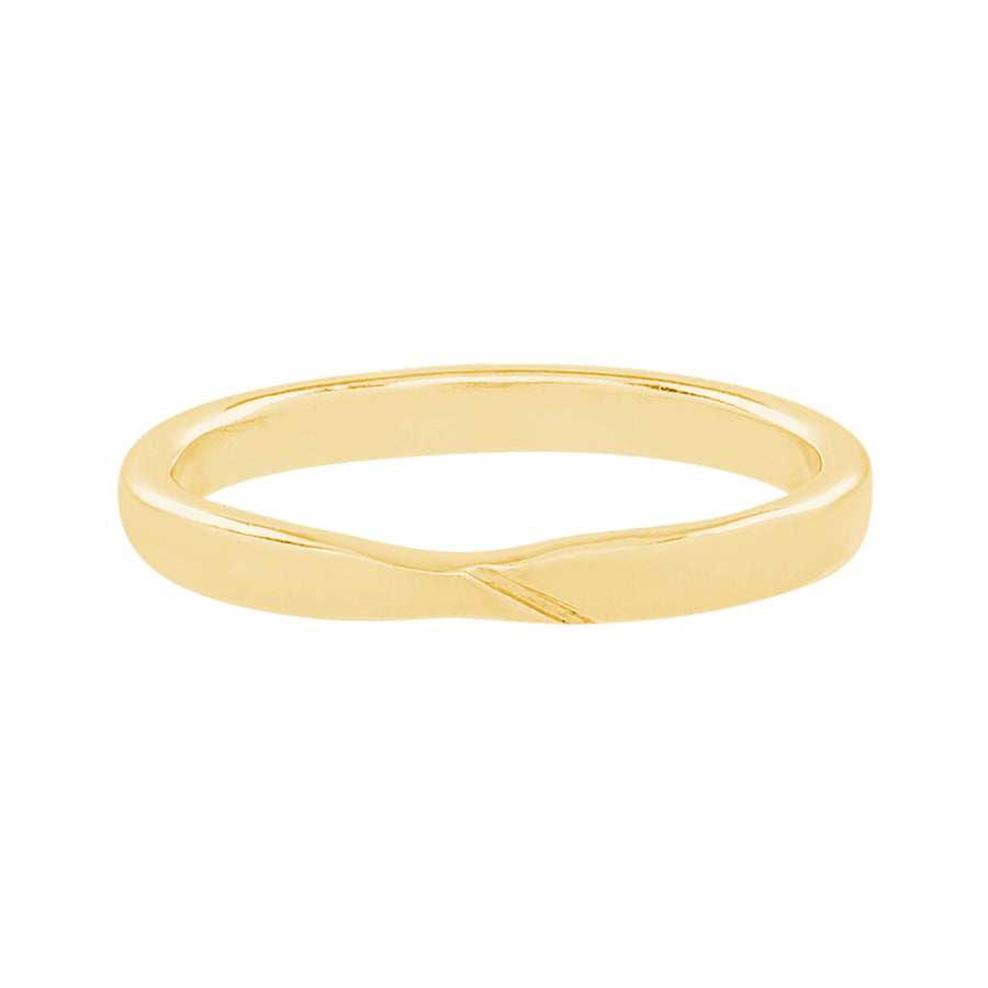14k Gold Pinched Ring