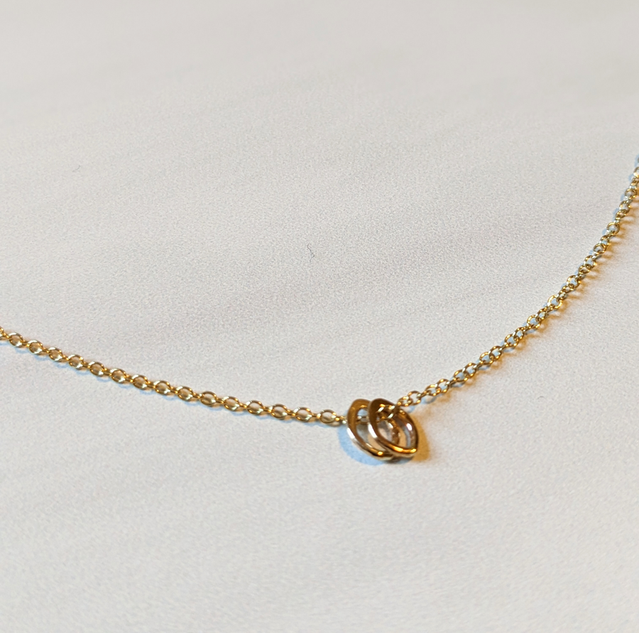 Mini Petal Necklace- Gold