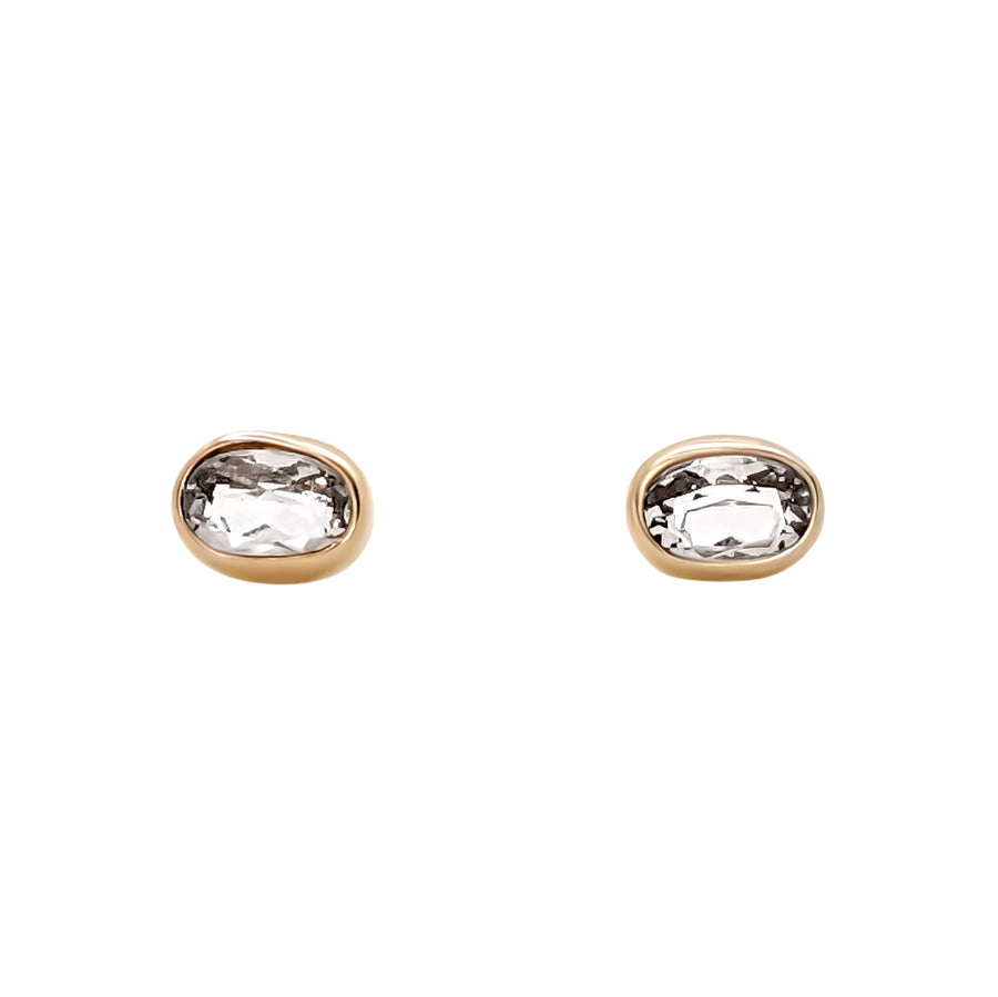 1.10 ct 14k Gold Morganite Earrings