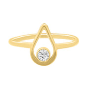 diamond and gold ring