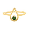 gold and emerald ring