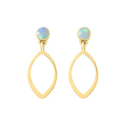 gold and opal earrings