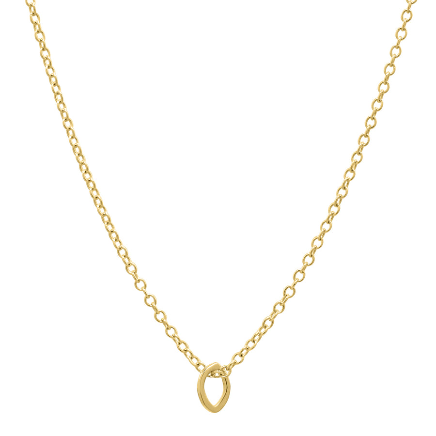 Mini Petal Necklace- gold 