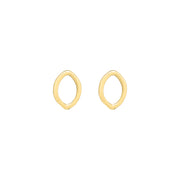 mini petal earrings gold