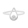 sterling silver and diamond ring