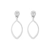 silver and diamond earrings