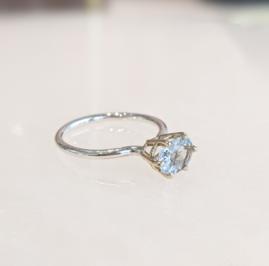 One-of-a-kind Aquamarine Ring